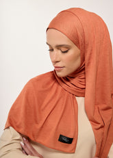 Rabia Z - Jarsey Rust Şal